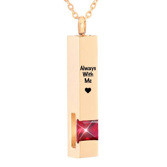 Luxe Ashanger Met Ketting En Gravering Always With Me Assieraad