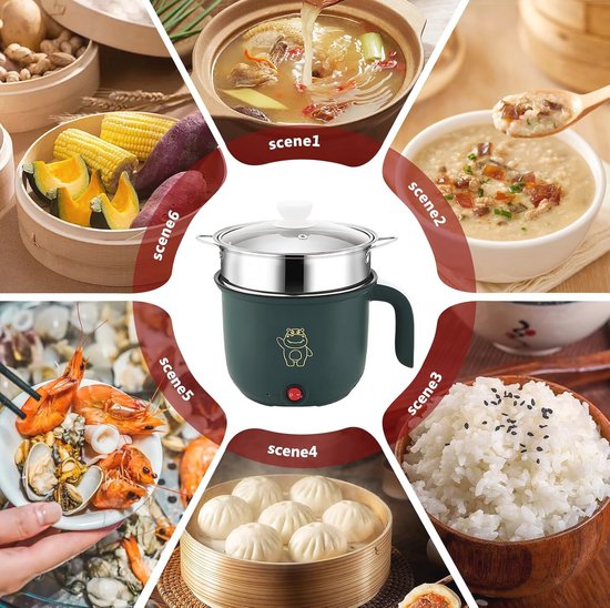 Elektrische pastascooker 1,8 L met anti-aanbaklaag voor een perfecte bereiding van Emerio — afbeelding 4