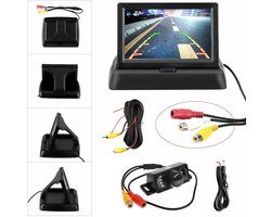43 inch HD TFT LCD-monitor + waterdichte draadloze achteruitrijcamerakit voor auto’s 12V-24V met nachtzicht 170° groothoek
