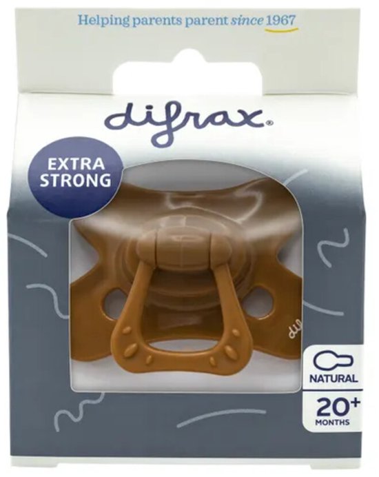 Difrax Fopspeen - Natural - 20+ maanden - Siliconen - Cinnamon - 1 stuk van Difrax — afbeelding 5