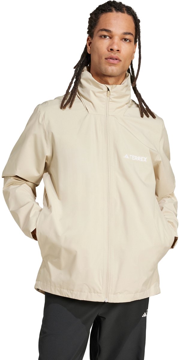 adidas TERREX Multi Essentials 2L Regenjack Heren Beige
