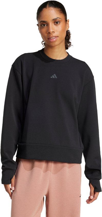 adidas Performance Designed-for-Training Warm-Up Sweatshirt - Dames - Zwart- XS