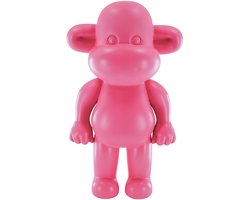Housevitamin Ornament - Aap Beeld 'The Legend' - Polyresin - 11x7x19cm - Roze