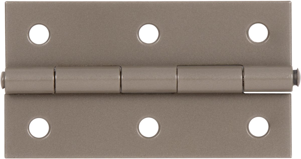 Alberts 823061 DURAVIS® smal scharnier, zwart diamant duplex gecoat, afmetingen 80 x 40 x 1,25 mm, set van 20