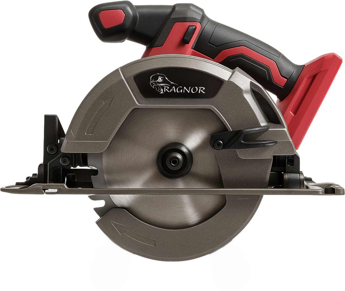 Accu Cirkelzaag 18V – 800W Kracht & Precisie | Incl. 18 V Li-Ion Accu & Snellader – 5000 rpm – Zaagdiepte 57 mm (90°) / 41 mm (45°) – Motorrem & Thermische Beveiliging – Metalen Zool & Softgrip