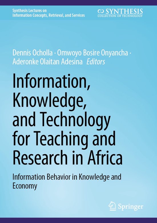 Synthesis Lectures on Information Concepts, Retrieval, and S ... - cover
