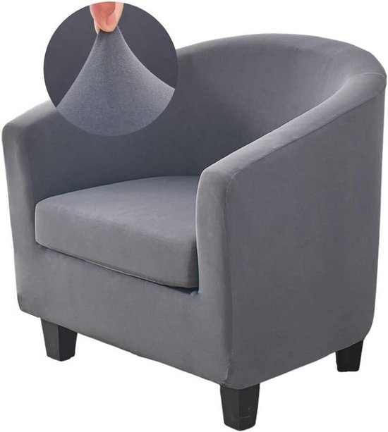 Stretch Chesterfield fauteuilhoes, 1-zits stoelhoes, tule stoelhoezen