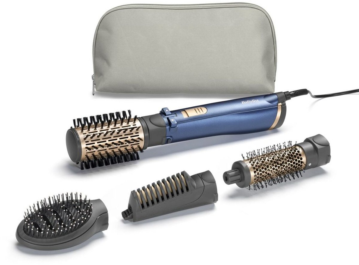 BaByliss Style Pro 1000 AS965E Föhnborstel - Multistyler met 4 opzetstukken - Roterende 50mm opzetborstel - Coolshot - 1000W [Airstyler]