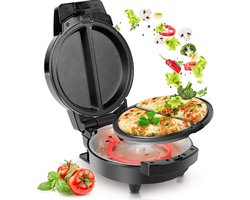Omeletmaker 600 W | Eenvoudig Schoon te Maken | Met 2 Verwijderbare Anti-Aanbak Kookplaten | Snel Heerlijke Omeletten Maken Voor Ontbijt, Lunch of Avondeten
