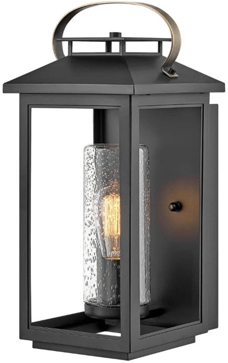 Hinkley LED Wand Buitenlamp Atwater | 1X E27 Max 60W | IP44 | Dimbaar | Black