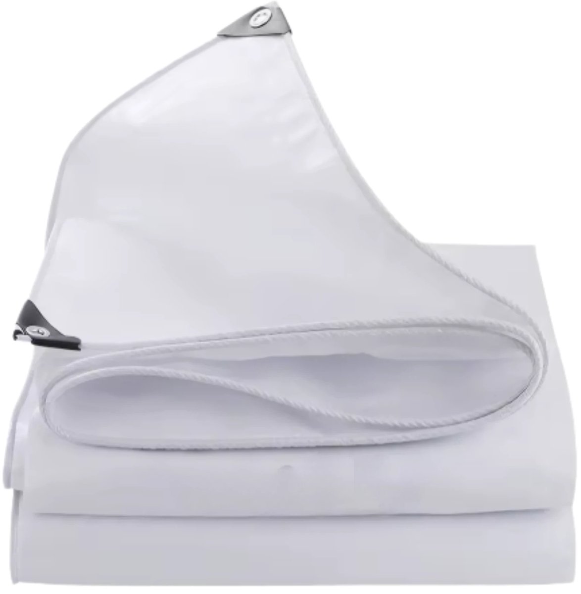 Dekzeil - 180g/m² PE - Voor Tuinmeubelen, Zwembad, Hout, Auto & Boot - Waterdicht - Weerbestendig zeildoek - 200x300cm - Wit - Bouwzeil - Afdekzeil - Beschermhoes