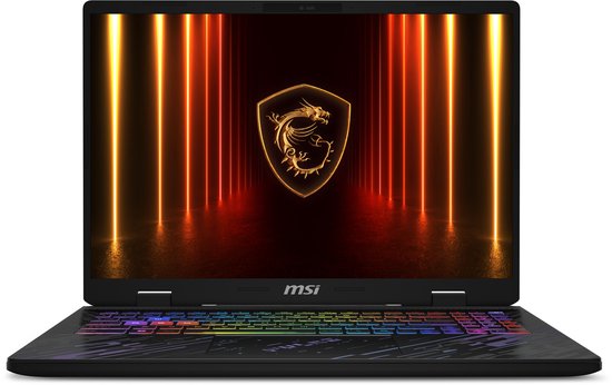 MSI Pulse A16 AI+ C3XWFKG-012NL Copilot+ PC AMD Ryzen AI 9 HX 370 Laptop 40,6 cm (16") Quad HD+ 32 GB DDR5-SDRAM 1 TB SSD NVIDIA GeForce RTX 5060 Wi-Fi 6E (802.11ax) Windows 11 Home Zwart - MSI - Hoofdafbeelding