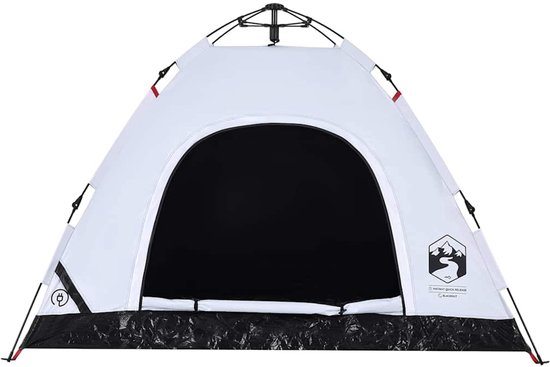 vidaXL - Tent - 3-persoons - snelontgrendeling - verduisterende - stof - wit van Vidaxl — afbeelding 3