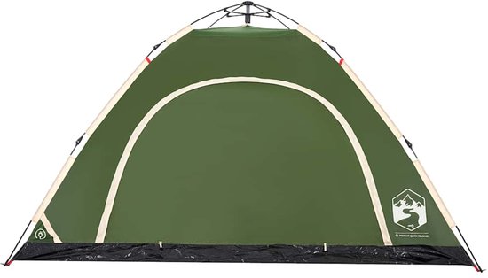 vidaXL - Tent - 5-persoons - snelontgrendeling - groen van Vidaxl — afbeelding 3