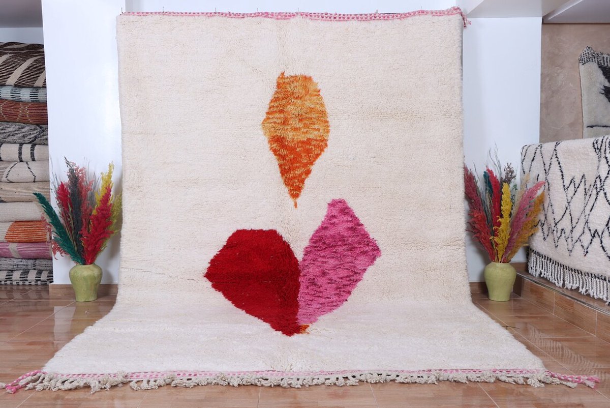 Origineel handgeweven Tapijt - 300 x 210 cm - Handgeknoopt vloerkleed - Uniek hoogpolig kleed - Azilal Vloerkleed