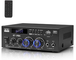 Audio Versterker - Stereo Versterker - Amplifier- Complete Set - Zwart