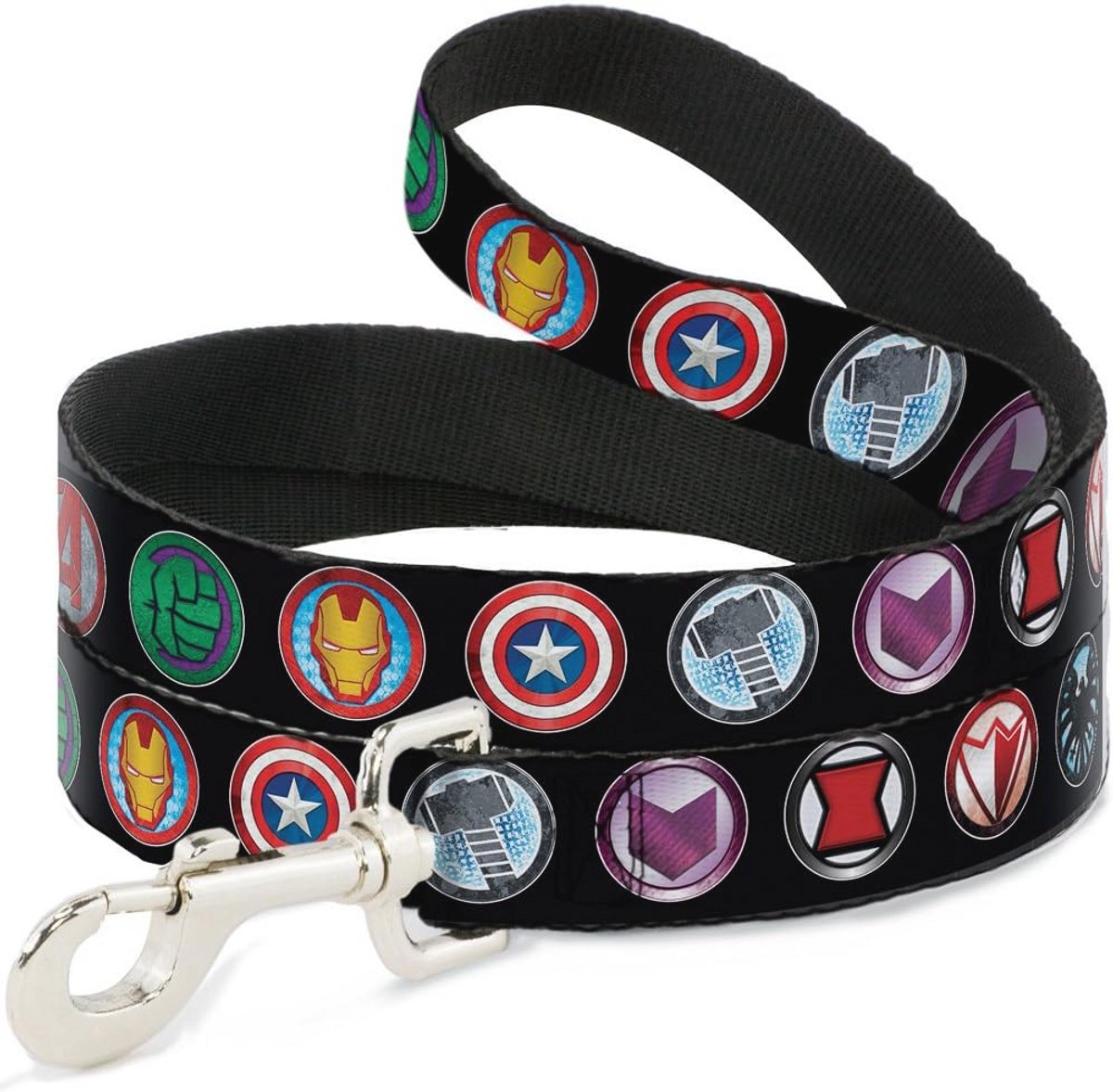 Hondenriem Multicolor met Pictogrammen - 6 Voet Lange en 0.5 Inch Breed