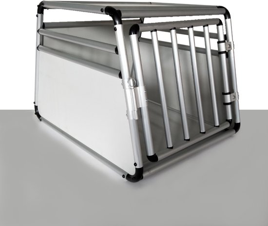 Aluminium autobench van 82 cm met ronde buizen