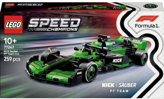 LEGO Speed Champions KICK Sauber F1 Team C44 racewagen Speelgoed - 77247