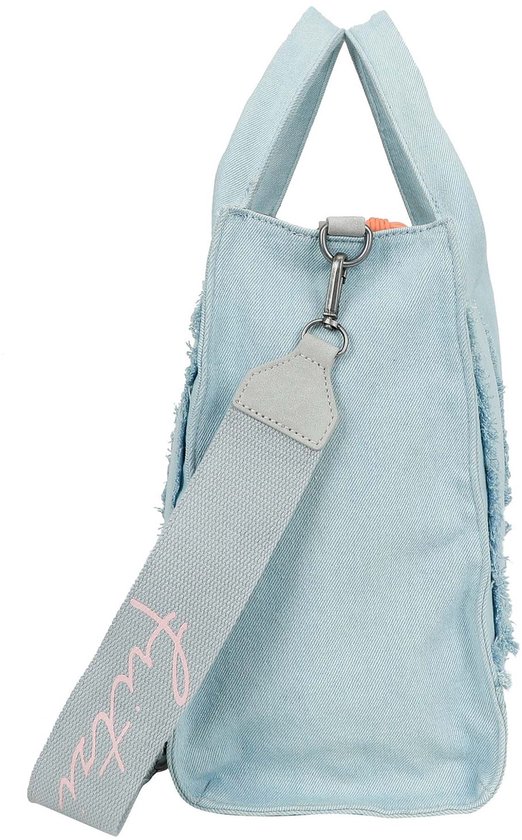 Fritzi aus Preußen Sac à main Sac à épaule bandoulière Tote Bag Limited Washed Denim Shopper Washed Blue Bleu clair
