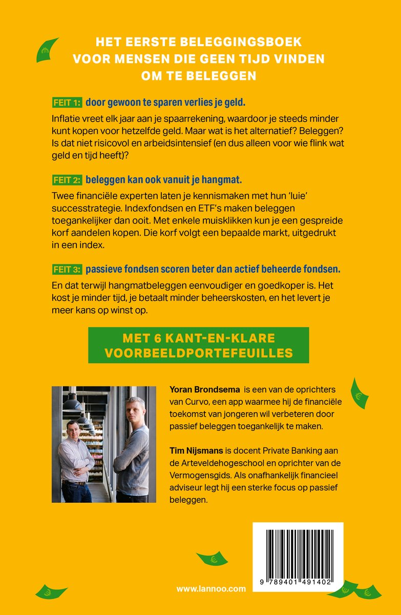 De hangmatbelegger - back cover