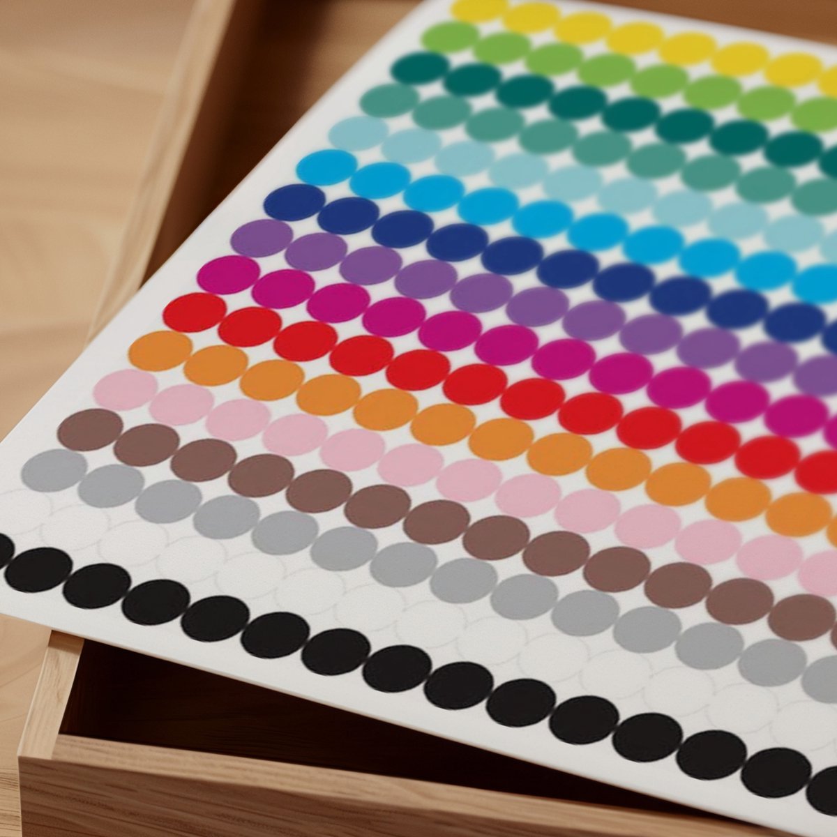 Stippen Stickers – 1104 Label Stickers 10 mm in 16 Kleuren - Markeringspunten — afbeelding 2