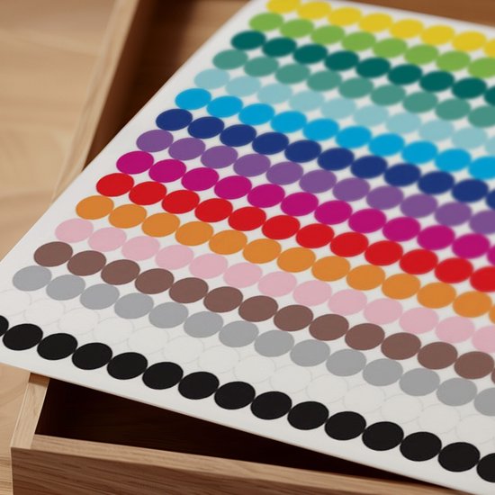 Stippen Stickers – 1104 Label Stickers 10 mm in 16 Kleuren - Markeringspunten