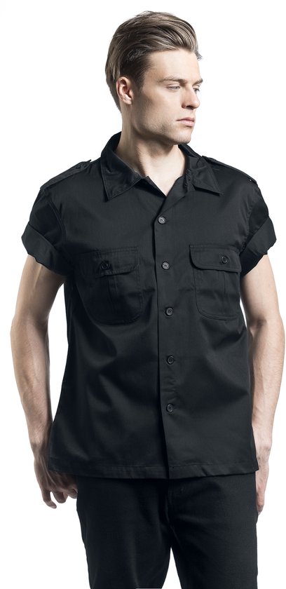 Brandit - US Hemd 1/2 Overhemd - 7XL - Zwart