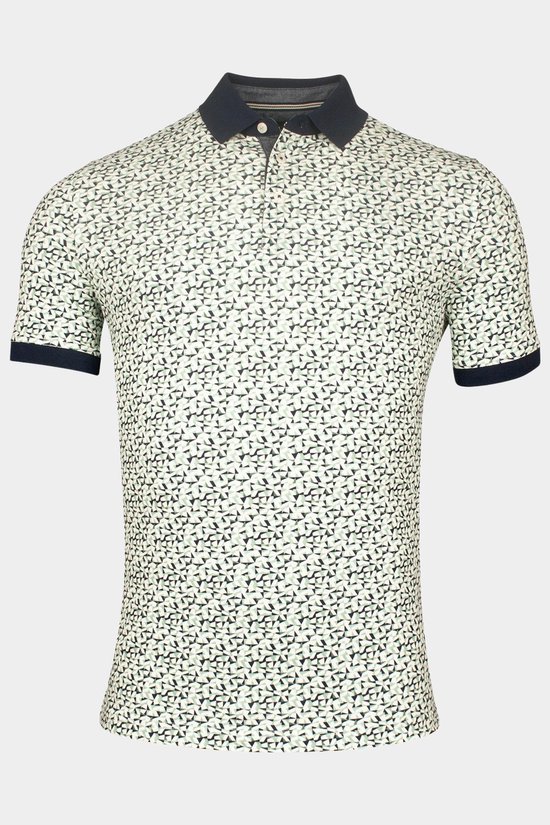 Baileys Polo korte mouw Groen Poloshirt Pique with all over 515230/72