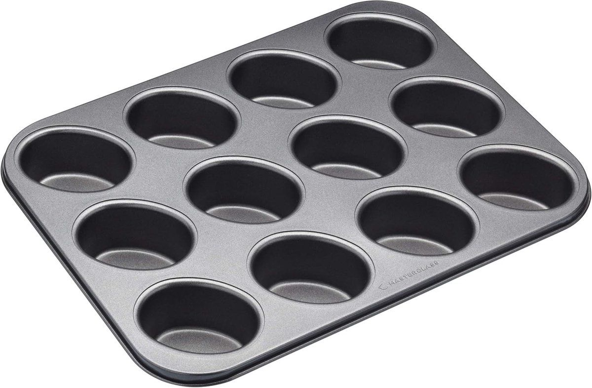 Famanu - Brownieblik met 12 vakjes en anti-aanbak laag, 35,5 x 26,5 cm
