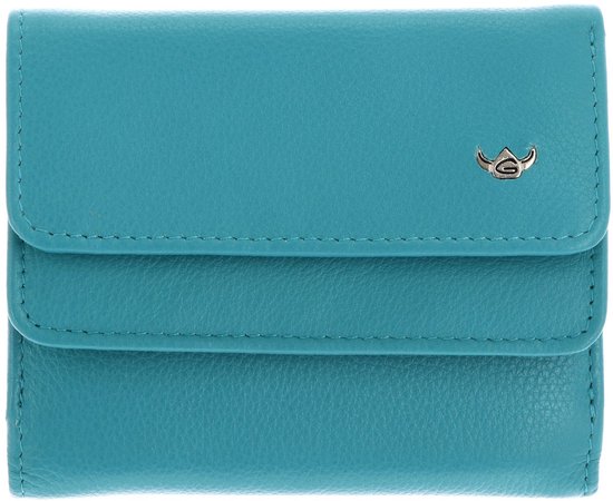Golden Head Cuir porte-monnaie Madrid RFID Protect Überschlagbörse 1176 Türkis turquoise