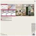 Verpakking Atria Shine: maten, lichtkleur instelling, montagetips en ruimtes.
