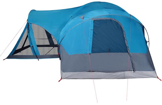 vidaXL Tipitent 8-persoons Waterdicht Blauw Familietent - Tipi Tent - Kampeertent - Campingtent - Watersdichte Tent van Vidaxl — afbeelding 5