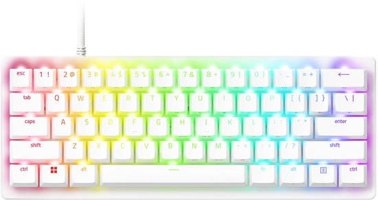 Razer Huntsman V3 Pro Mini - Gaming Toetsenbord - 60% - RGB - Optische Switches - Qwerty - Wit