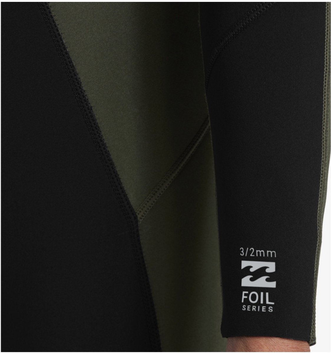 2025 Billabong Heren Foil 3/2mm Flatlock Rug Ritssluiting Wetsuit ABYW
