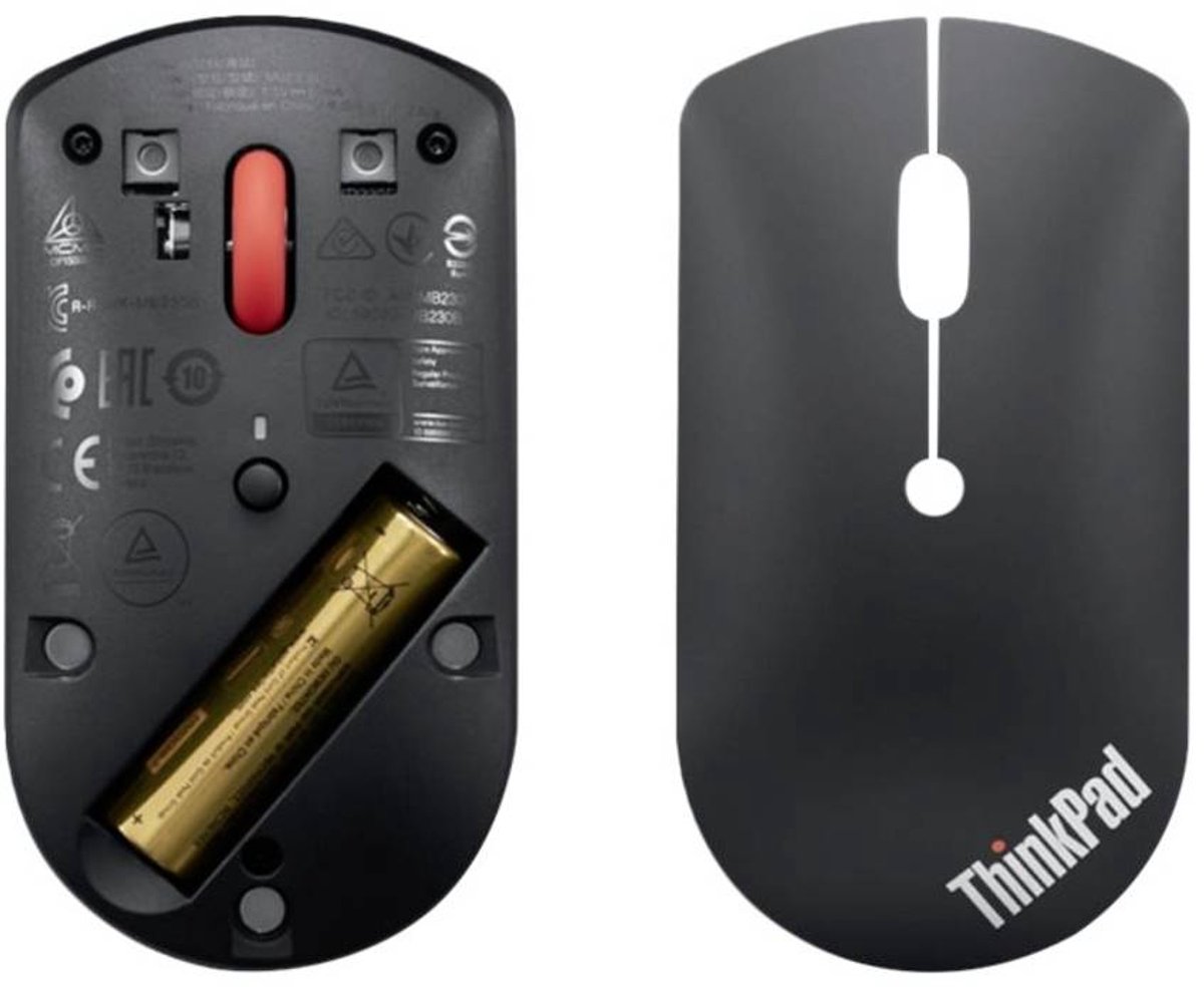 Lenovo ThinkPad Silent Muis Bluetooth Optisch Zwart thumbnail 5