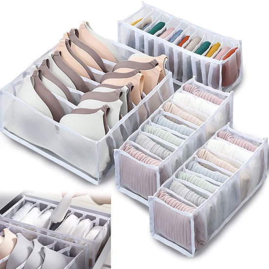 ASelected 4 stuks extra grote waszakken, opvouwbare opbergtas met trekkoordsluiting, nylon waszak stoffen tas voor badkamer, slaapkamer of slaapzaal en reizen, 61 x 91 cm (zwart