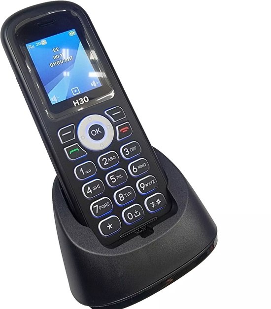 Senioren Mobiele Telefoon - MobiWire H30 3G - GSM Met Oplaadstation