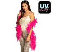 Boland - Verenboa 50 g neonroze Roze - Volwassenen - Unisex - Showgirl - Glitter and Glamour