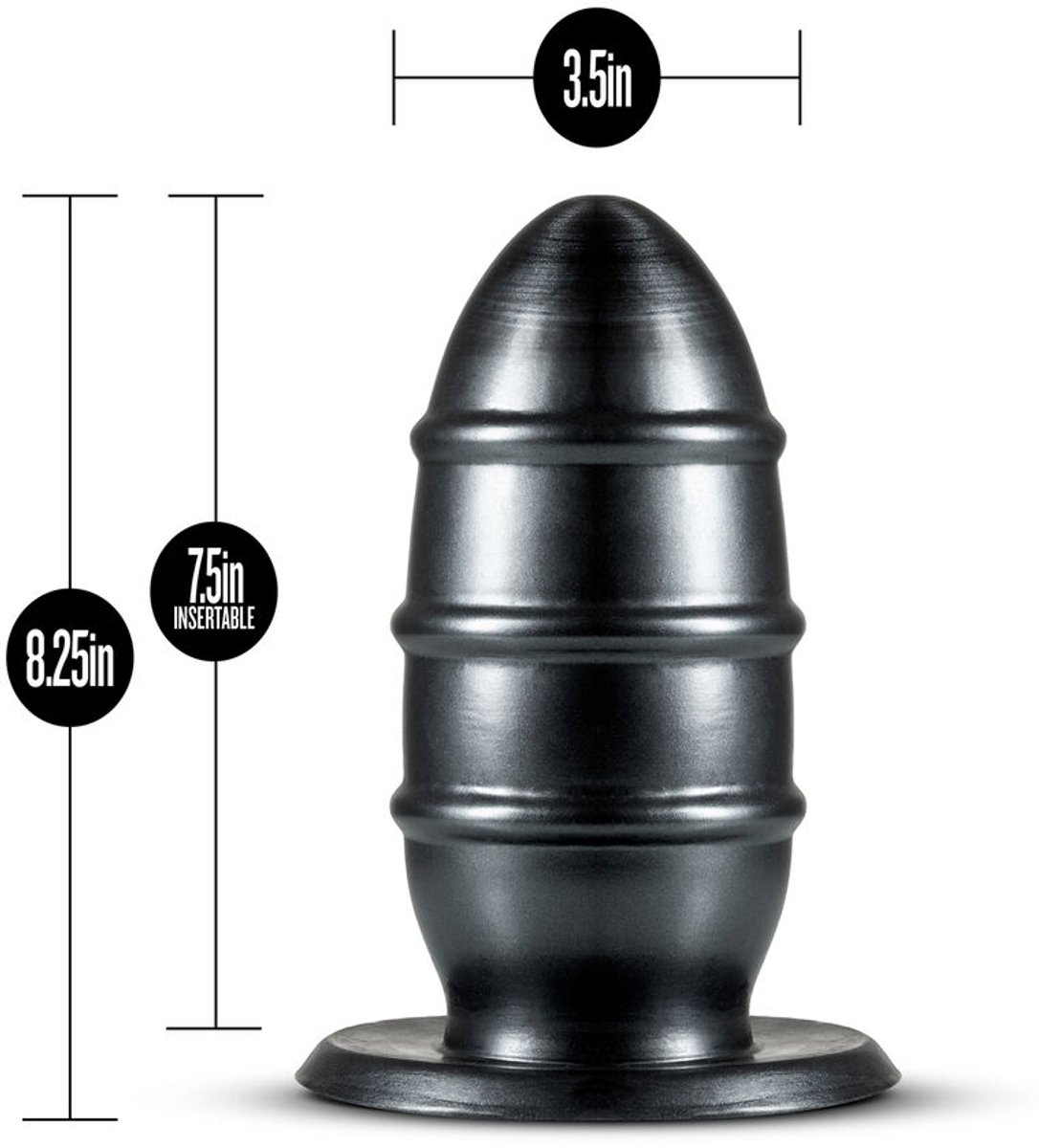 Jet Fuc anaalplug zwart