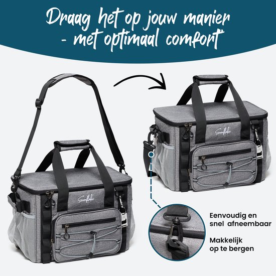 Koeltas 37L geïsoleerde tas voor picknick, camping en reizen met