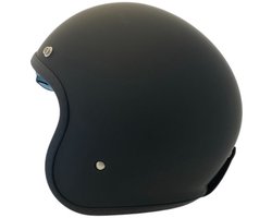 APEX JI100 Solid Mat Zwart Jethelm - Maat L - Helm