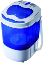 Mini Wasmachine met Centrifuge - Voor Kleine Wasgoed - Meerdere Programma's - Wit en Blauw