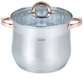 Bol.com Klausberg 7792 - soeppan met deksel - 7.0L - 22 cm - RVS - inductie - alle warmtebronnen aanbieding