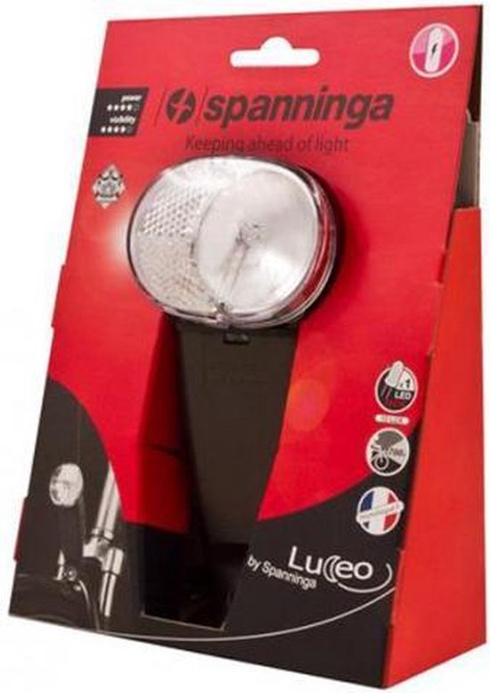 Spanninga Luceo Fiets koplamp - 10 lux - Batterij | Bestel nu!