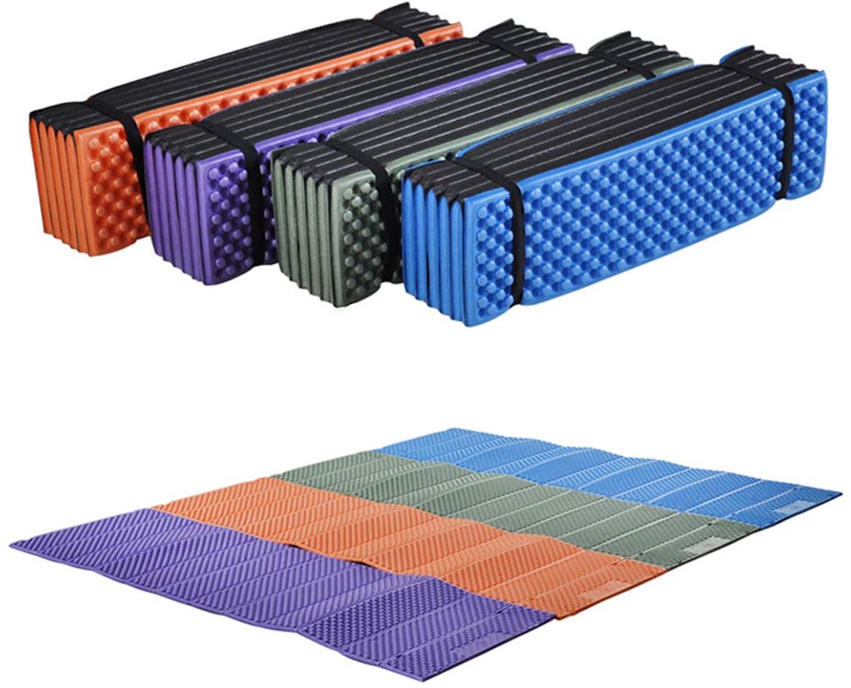 Ibenzoa® Ultralichte Opvouwbare Campingmat voor Outdoor Avonturen, Picknicks en Yoga Sessies