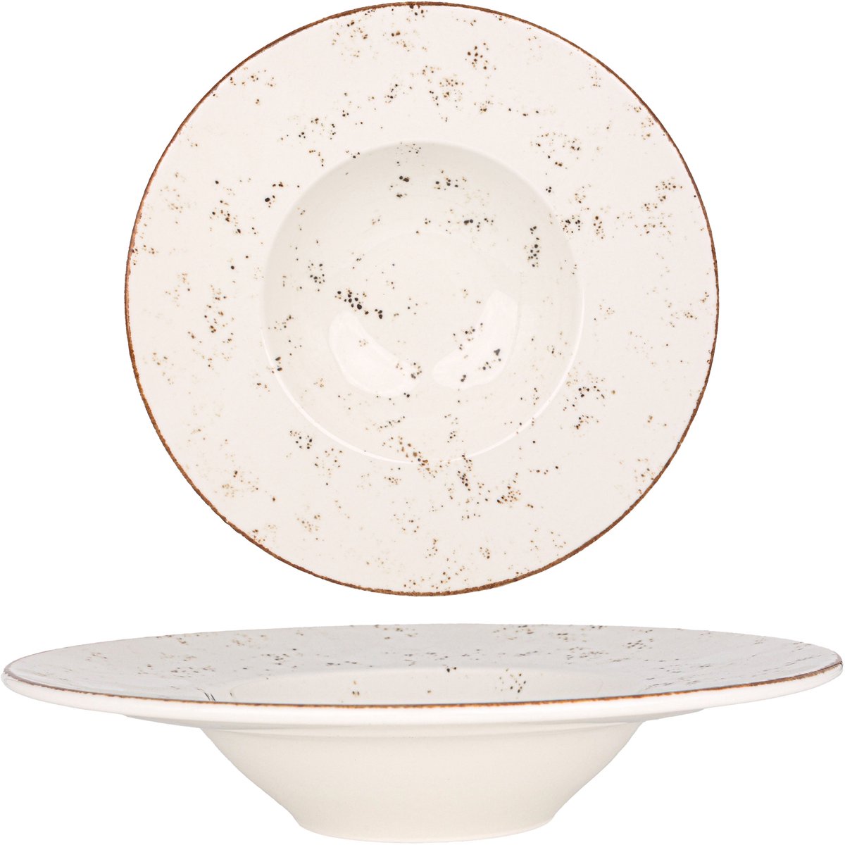 Bonna Pastabord - Grain - Porselein - 28 cm (400cc) - set van 2