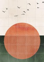 IXXI Rising, Kubistika - 100 x 140 cm - Gratis ophangtool - Grote wanddecoratie en posters - Minimalistisch, Abstract, Geometrische Kunst, Grafisch