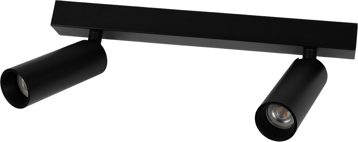 KS Verlichting opbouwspot - Vigo 2 plafondlamp - Zwart - GU10 - Aluminium