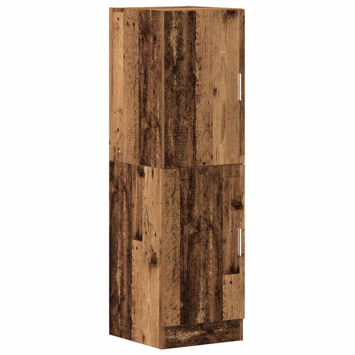vidaXL Keukenkast - 38x41,5x131,5 - cm - bewerkt - hout - oud - houtkleurig oud hout